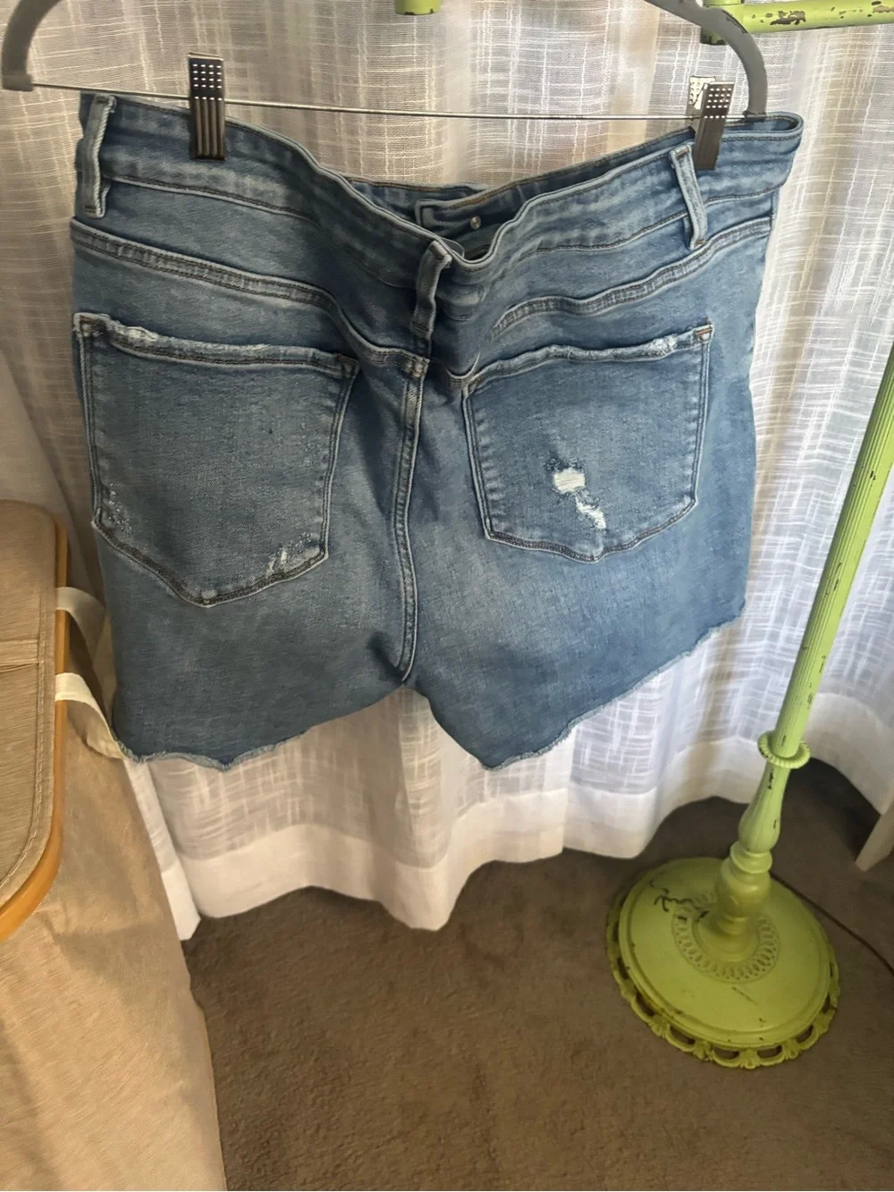 Velvet Light Blue Denim Shorts